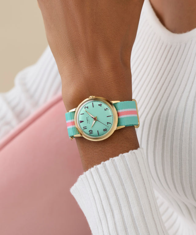 TW2Y49700 Marlin® 34mm Fabric Strap Watch  Primary Wrist Image