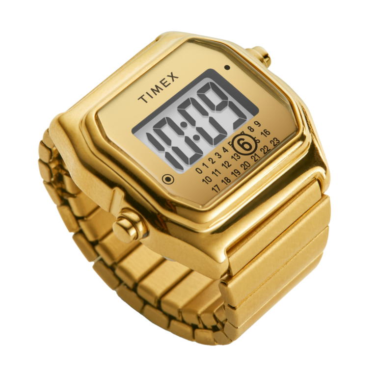 時計 TIMEX MM6 Maison Margiela Ring Watch M/L timex releases MM6 maison margiela steel watch that fits around