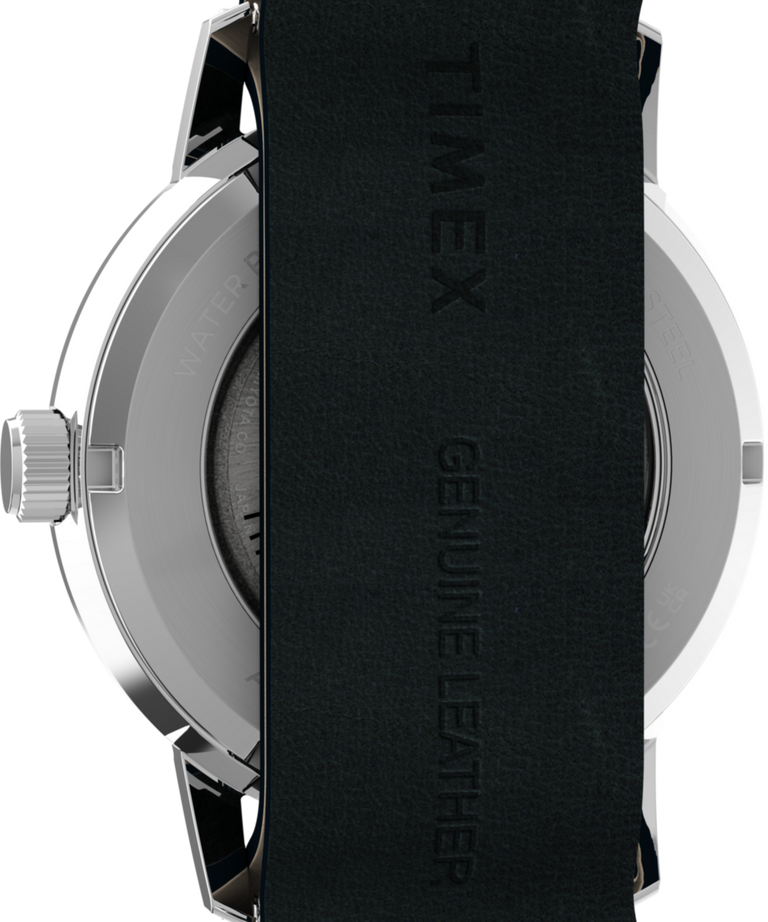 TW2Y50500 Peanuts® x Timex Marlin® Automatic Pickleball 40mm Leather Strap Watch Caseback Image