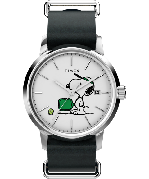 Peanuts® x Timex Marlin® Automatic Pickleball 40mm Leather Strap