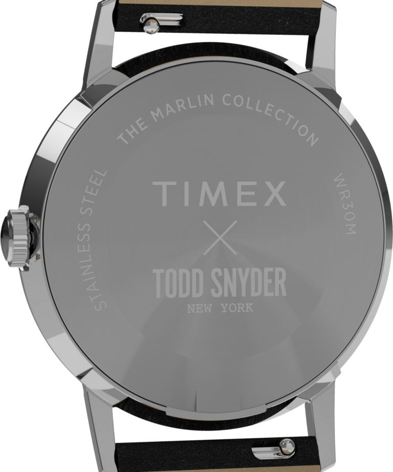 TW2Y51800 Timex x Todd Snyder 34mm Leather Strap Watch Caseback Image