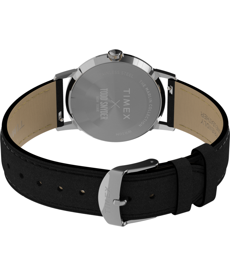 TW2Y51800 Timex x Todd Snyder 34mm Leather Strap Watch Caseback with Attachment Image