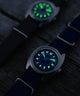 TW2Y52200 Worn & Wound x Timex Whirlpool 37mm Fabric Strap Watch Alt Beauty Shot 2