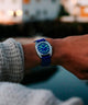 TW2Y52200 Worn & Wound x Timex Whirlpool 37mm Fabric Strap Watch Alt Wrist Shot 2 Image