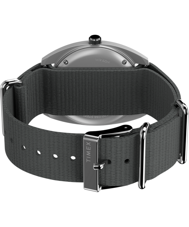 TW2Y52300 Worn & Wound x Timex Storm 37mm Fabric Strap Watch Caseback with Attachment Image