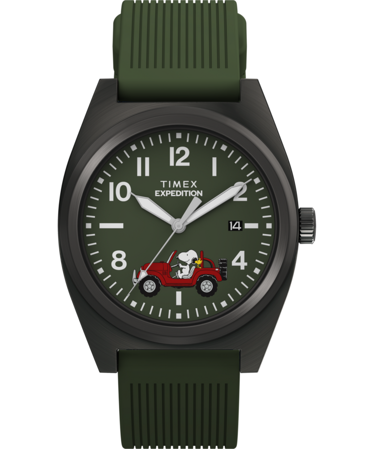 TW2Y52500 Peanuts® x Timex Expedition Snoopy Road Trip 39mm Silicone Strap Watch
 Primary Image