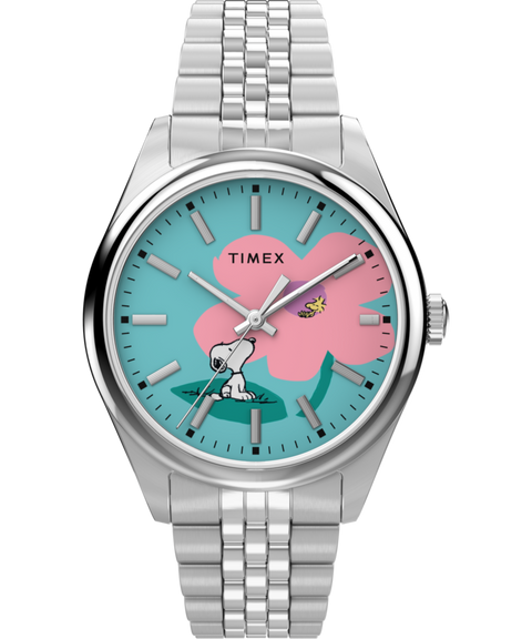 Peanuts® x Timex Legacy Snoopy with Flower Dial 36mm Stainless