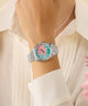 TW2Y52600 Peanuts® x Timex Legacy Snoopy with Flower Dial 36mm Stainless Steel Bracelet Watch   Primary Wrist Image