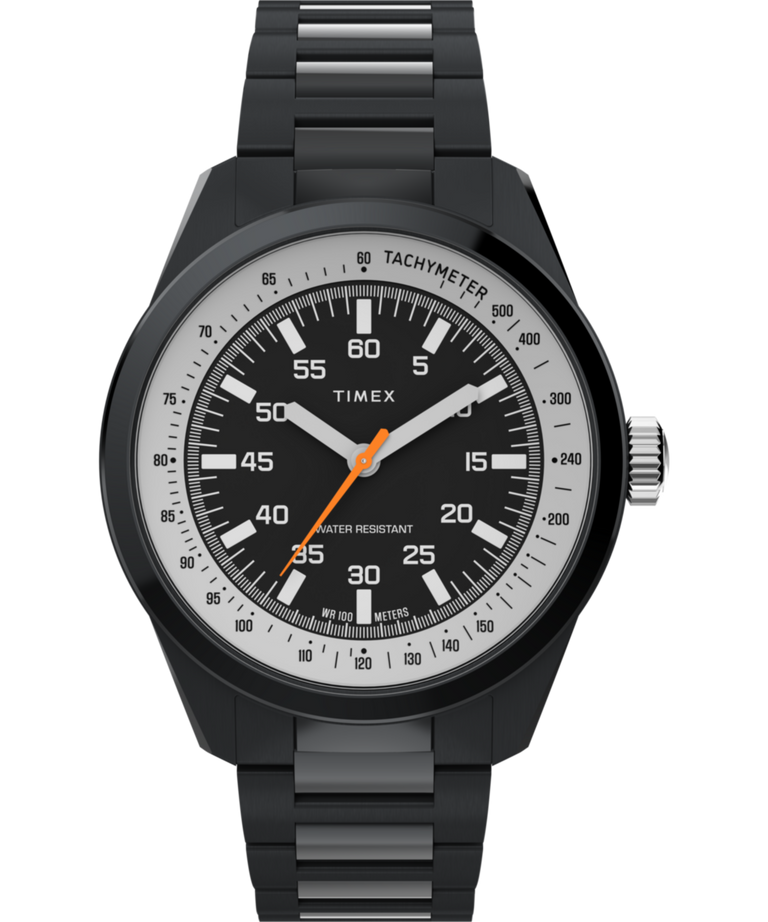 Huckberry x Timex 1979 Black Max 41mm Stainless Steel Bracelet