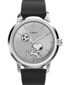 TW2Y53800 Peanuts® x Timex Marlin® Automatic Soccer 40mm Leather Strap Watch Primary Image