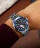 TW2Y53900 Peanuts® x Timex Navi Snoopy Soccer 41mm Stainless Steel Bracelet Watch Alt Wrist Shot 1 Image
