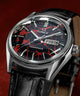 TW2Y55700 Q Timex Red Vega 1978 Reissue 38mm Leather Strap Watch Campaign Key Silhouettes (Beauty shots) Image