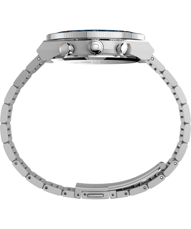 TW2Y55900 Q Timex Continental Chronograph 40mm Stainless Steel Bracelet Watch Profile Image