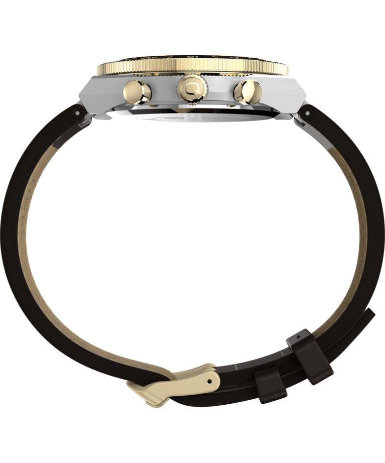 TW2Y56000 Q Timex Continental Chronograph 40mm Leather Strap Watch  Profile Image