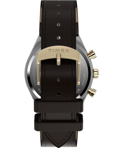 TW2Y56000 Q Timex Continental Chronograph 40mm Leather Strap Watch  Strap Image