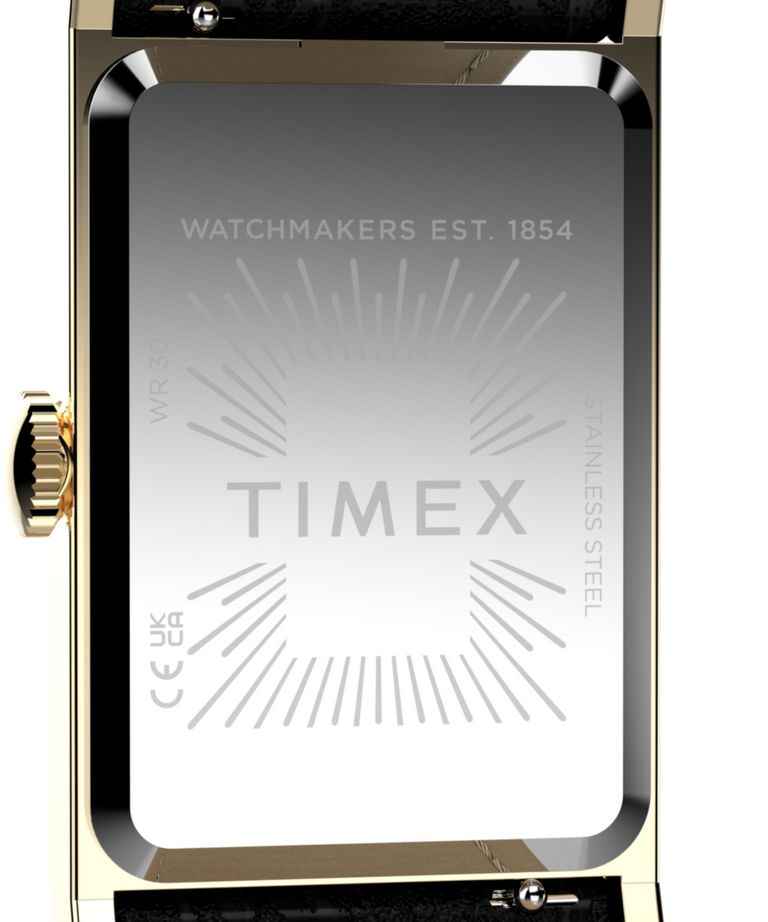 TW2Y56200 Timex 1976 Lexington Reissue 21mm Leather Strap Watch Caseback Image