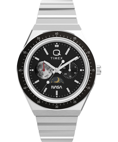 TW2Y56700 Q Timex NASA 40mm Stainless Steel Bracelet Watch Primary Image