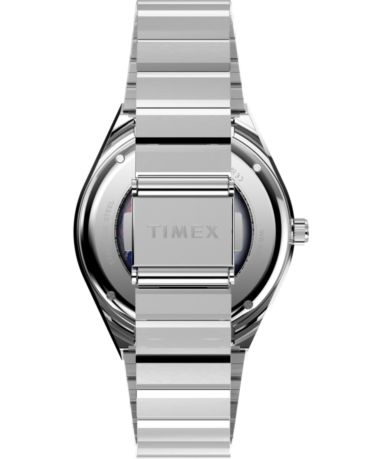 TW2Y56700 Q Timex NASA 40mm Stainless Steel Bracelet Watch Strap Image