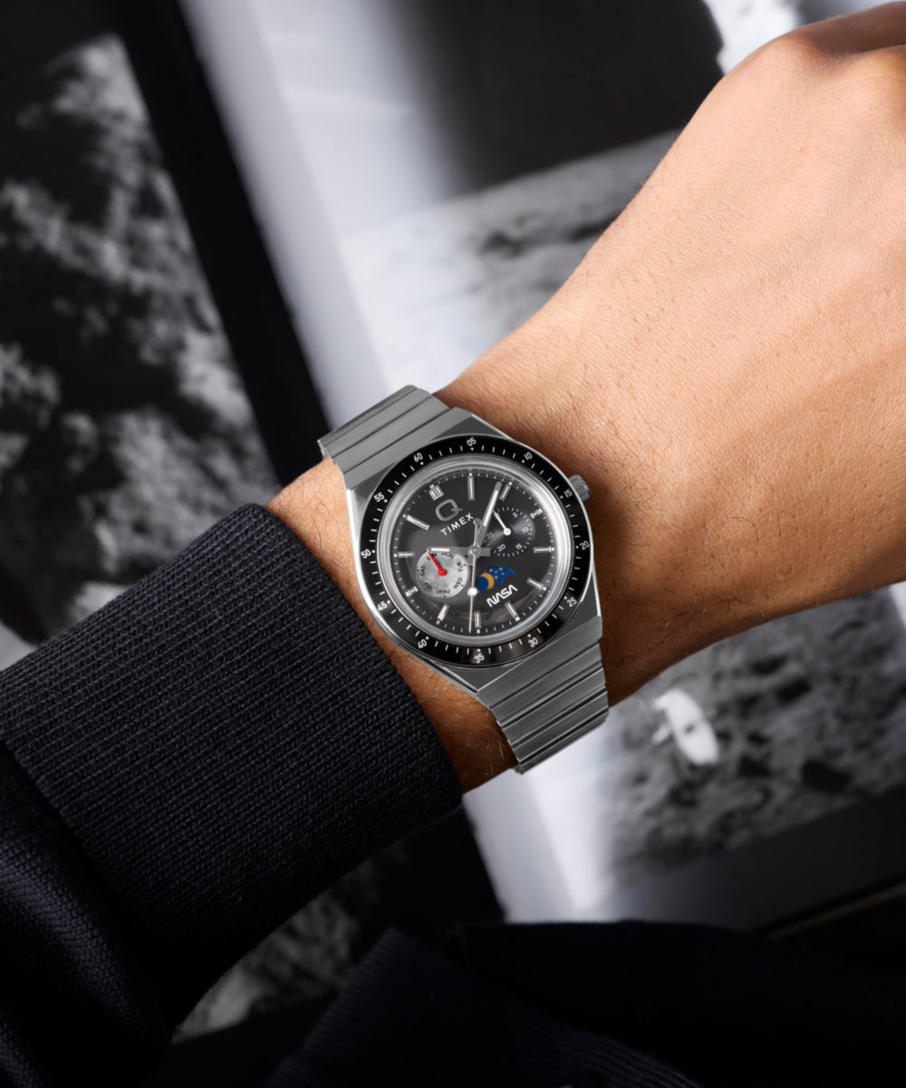 Q Timex NASA 40mm Stainless Steel Bracelet Watch - TW2Y56700