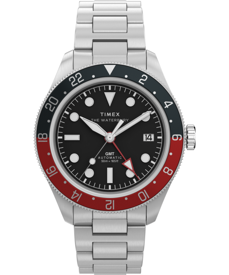 TW2Y60600 Waterbury Heritage Automatic GMT 41.5mm Stainless Steel Bracelet Watch Primary Image
