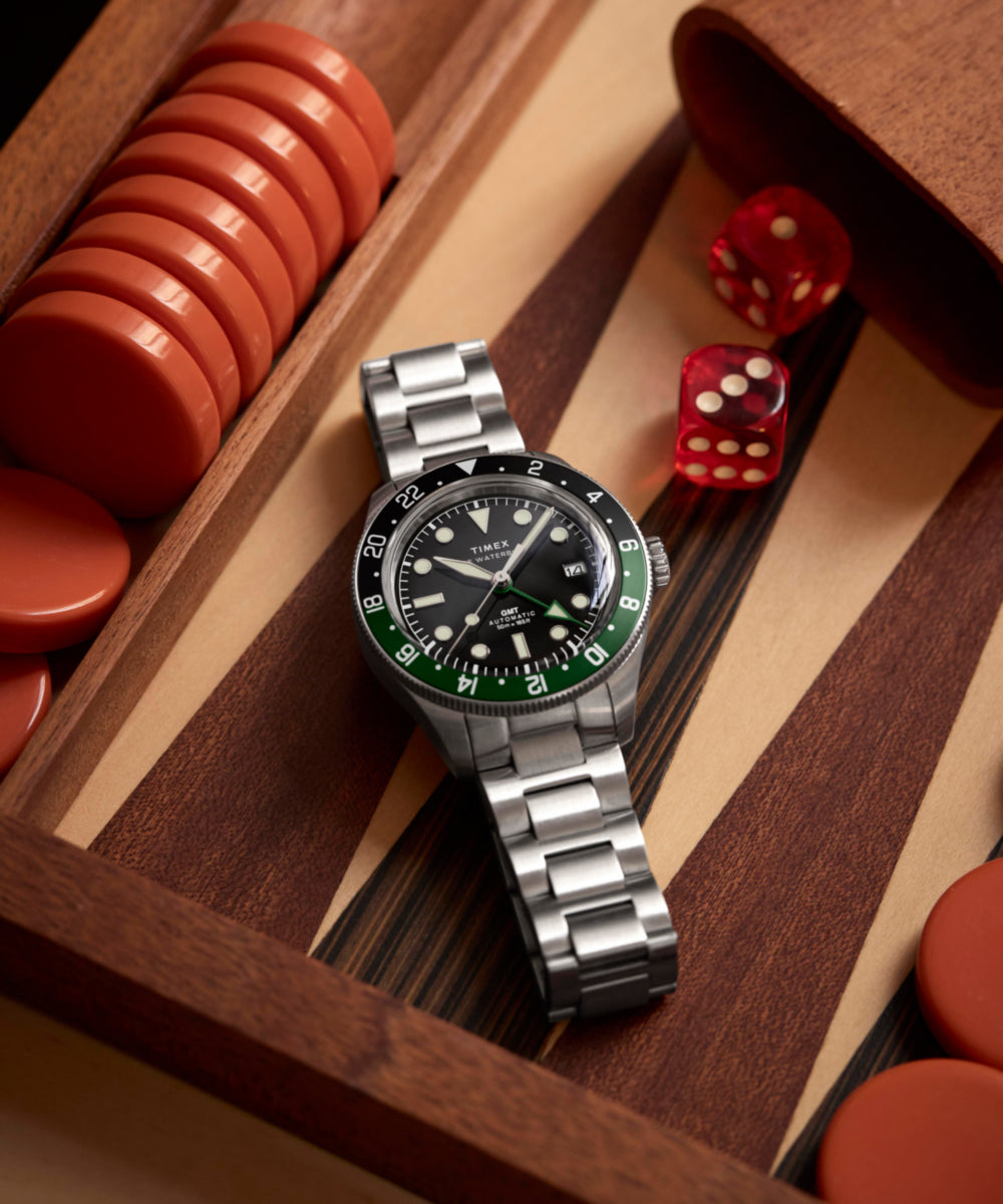 Waterbury Heritage Automatic GMT 41.5mm Stainless Steel Bracelet