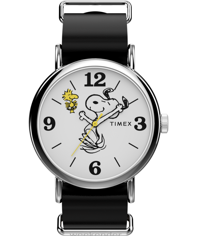 Peanuts® x Timex Weekender Snoopy 40mm Leather Strap Watch Peanuts® x Timex Weekender Snoopy 40mm Leather Strap Watch