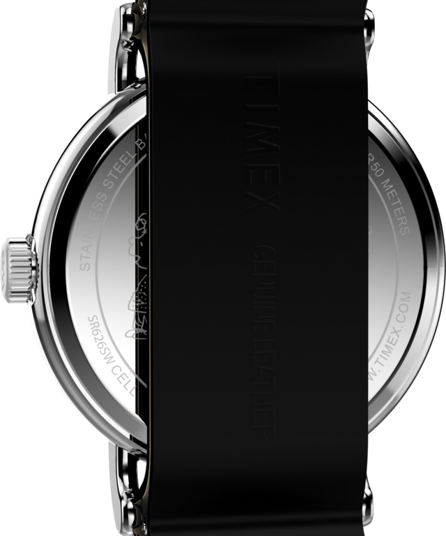 TW2Y60900 Peanuts® x Timex Weekender Snoopy  40mm Leather Strap Watch  Caseback Image