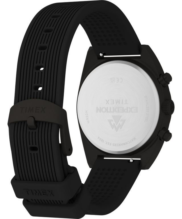 TW2Y61000 Expedition® Capstone Chronograph 41mm Silicone Strap Watch Caseback with Attachment Image