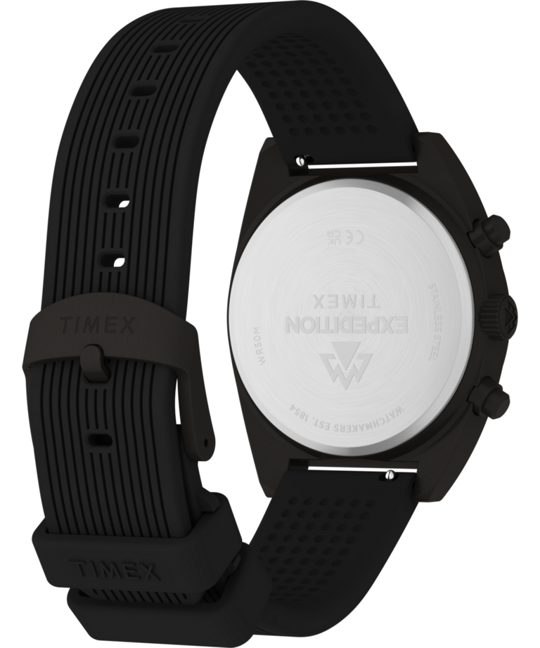 TW2Y61000 Expedition® Capstone Chronograph 41mm Silicone Strap Watch Caseback with Attachment Image