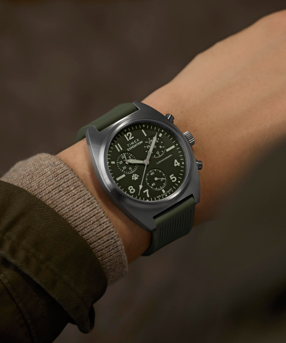 Expedition® Capstone Chronograph 41mm Silicone Strap Watch Expedition® Capstone Chronograph 41mm Silicone Strap Watch
