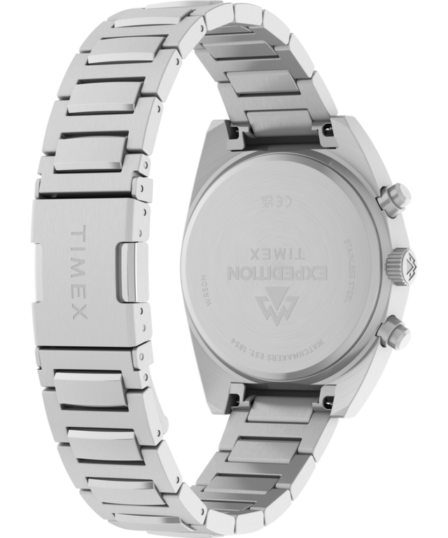 TW2Y61200 Expedition® Capstone Chronograph 41mm Stainless Steel Bracelet Watch  Caseback with Attachment Image