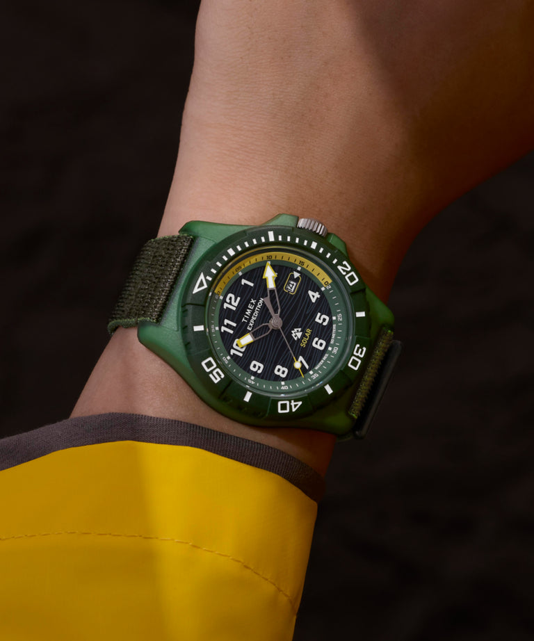 TW2Y61400 Expedition® Freedive Solar 46mm #tide Fabric Strap Watch Primary Wrist Image