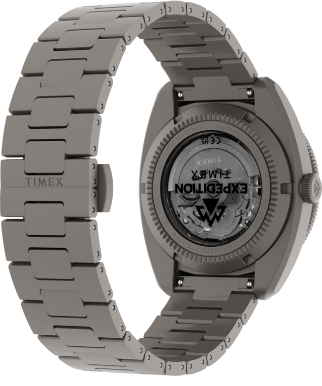 TW2Y63500 Expedition® Pioneer Titanium Automatic GMT 41mm Titanium Bracelet Watch Caseback with Attachment Image