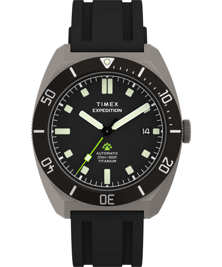 TW2Y63600 Expedition® Pioneer Titanium Automatic 41mm HNBR Synthetic Rubber Strap Watch Primary Image