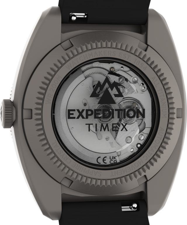 TW2Y63600 Expedition® Pioneer Titanium Automatic 41mm HNBR Synthetic Rubber Strap Watch Caseback Image