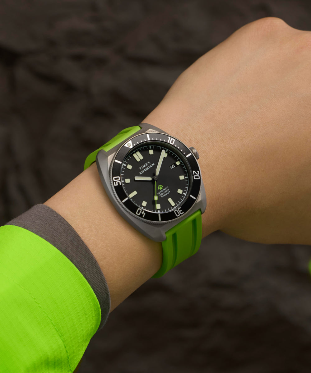 tai Expedition® Pioneer Titanium Automatic 41mm HNBR Synthetic Rubber