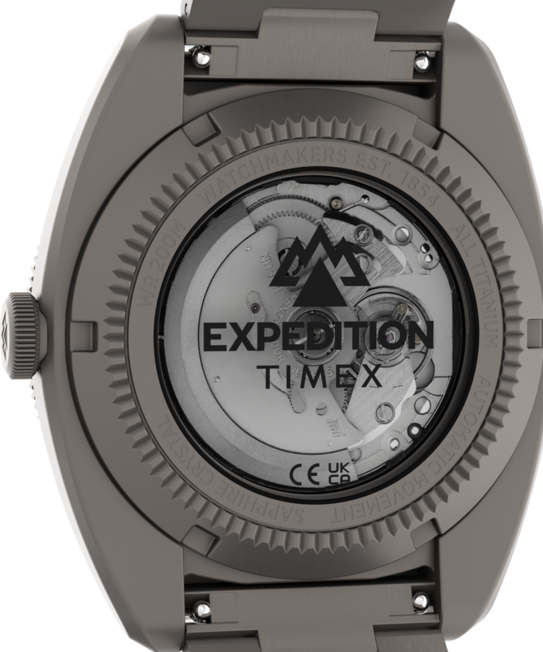 TW2Y63800 Expedition® Pioneer Titanium Automatic 41mm Bracelet Watch Caseback Image