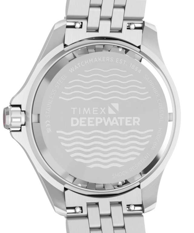 TW2Y63900 Deepwater Meridian 200 Automatic GMT 42mm Stainless Steel Bracelet Watch Caseback Image