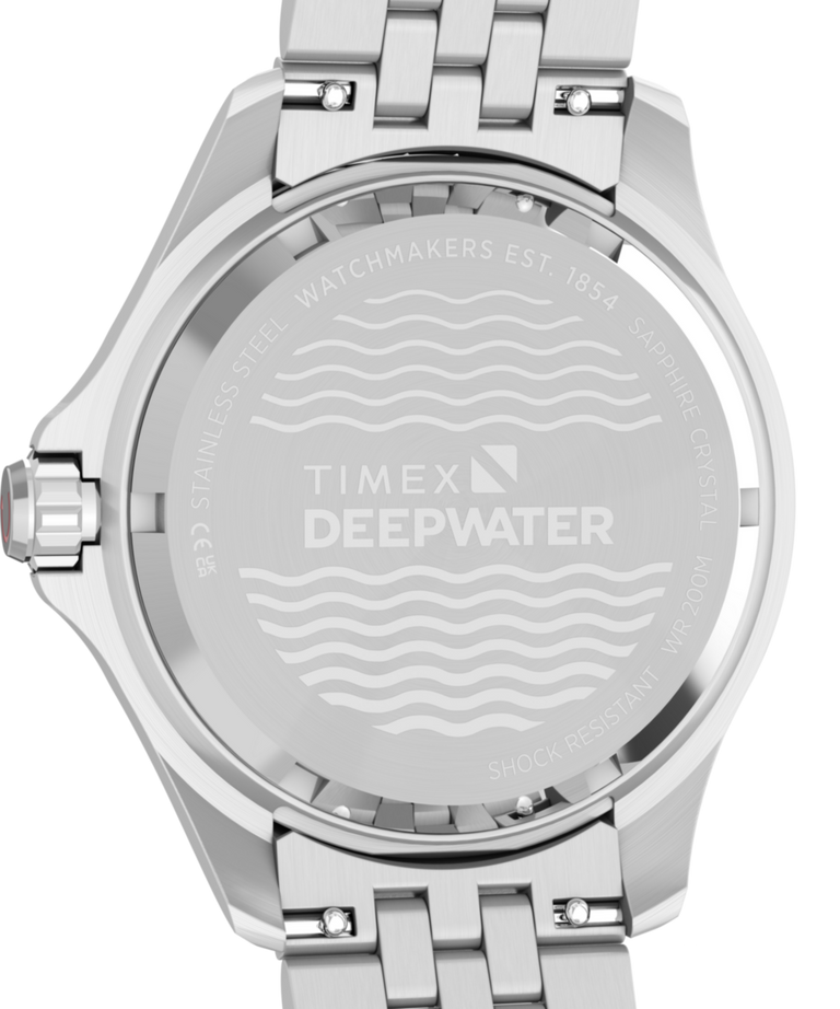 TW2Y64100 Deepwater Meridian 200 Automatic GMT 42mm Stainless Steel Bracelet Watch Caseback Image