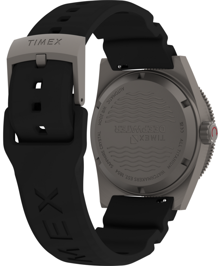 TW2Y64300 Deepwater Reef 200 Titanium Automatic 41mm Synthetic Rubber Strap Watch Caseback with Attachment Image