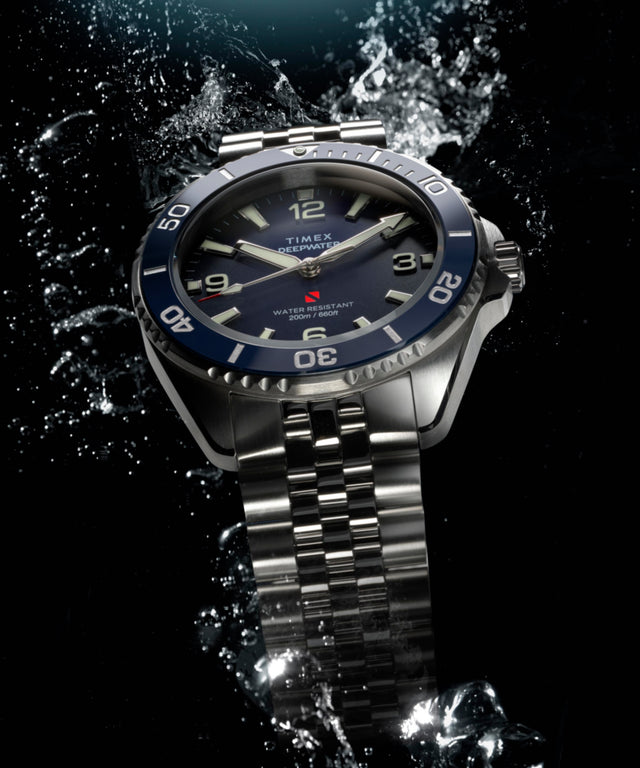 TW2Y64600 Deepwater Arctic 40.5mm Stainless Steel Bracelet Watch Campaign Key Silhouettes (Beauty shots) Image