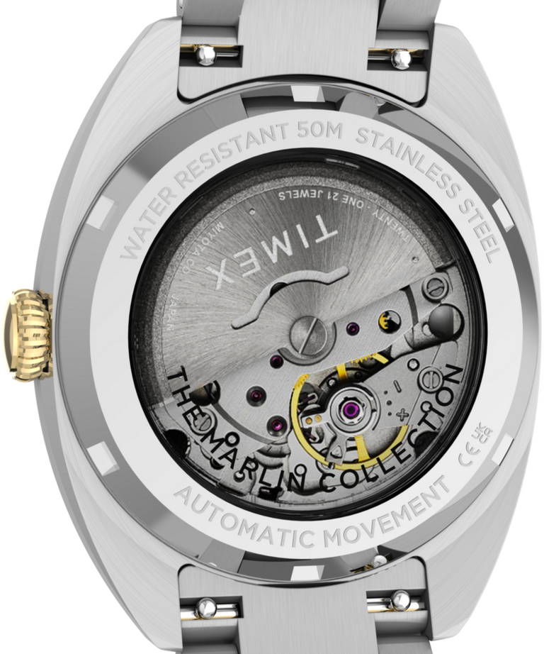 TW2Y65100 Marlin® Draper Automatic 37mm Stainless Steel Bracelet Watch  Caseback Image