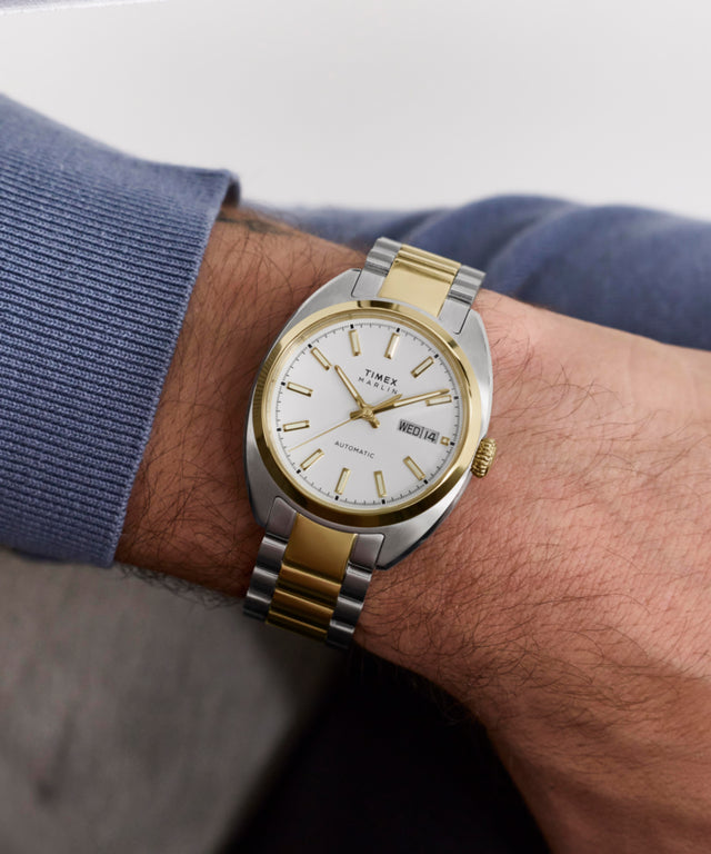 TW2Y65100 Marlin® Draper Automatic 37mm Stainless Steel Bracelet Watch  Primary Wrist Image