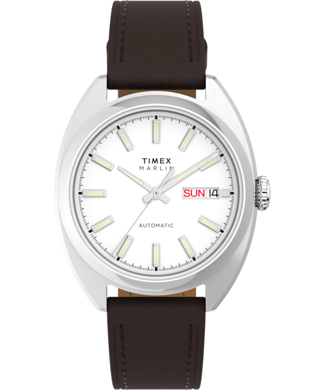 Marlin® Draper Automatic 37mm Leather Strap Watch - TW2Y65200