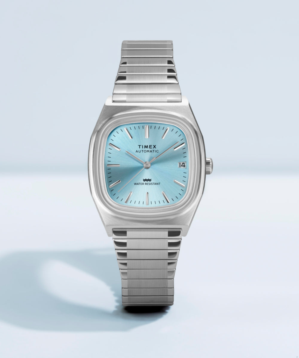 Timex® Automatic 1983 E Line 34mm Stainless Steel Expansion Band Timex® Automatic 1983 E Line 34mm Stainless Steel Expansion Band