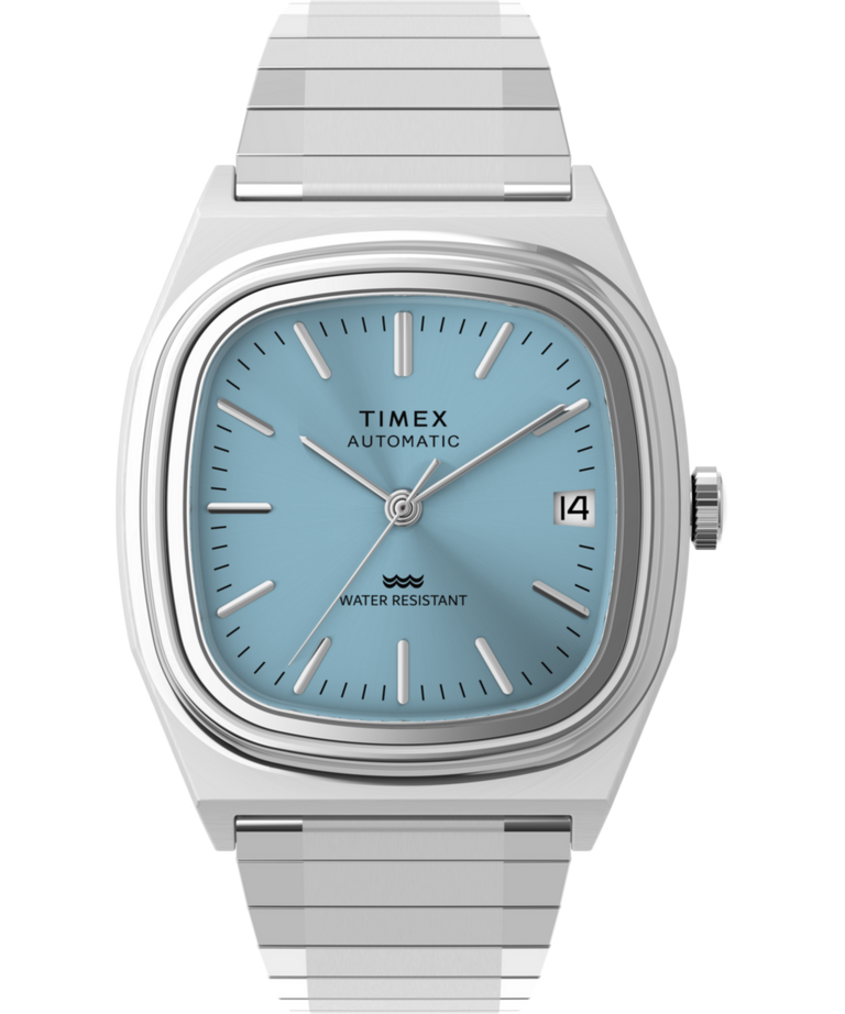 TW2Y66700 Timex® Automatic 1983 E Line 34mm Stainless Steel Expansion Band Watch Primary Image