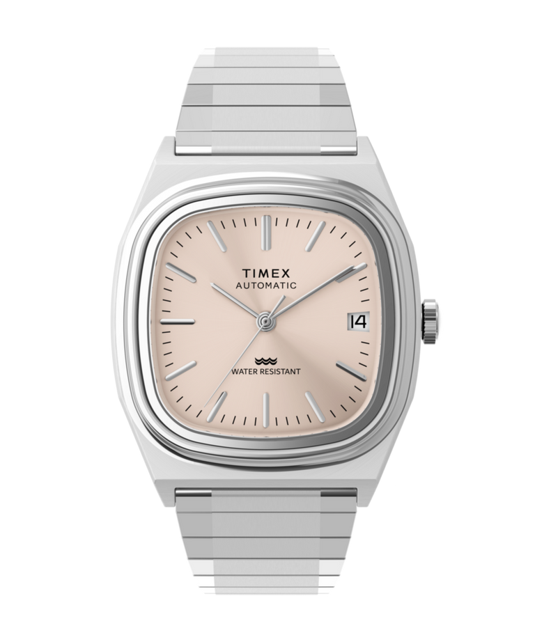 TW2Y66800 Timex® Automatic 1983 E Line 34mm Stainless Steel Expansion Band Watch Primary Image
