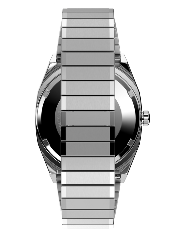 TW2Y66800 Timex® Automatic 1983 E Line 34mm Stainless Steel Expansion Band Watch Strap Image