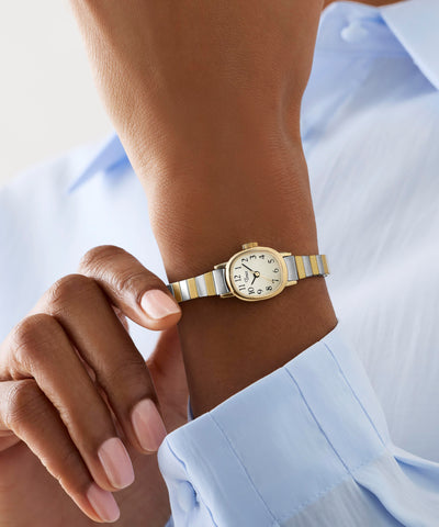 TW2Y66900 Cavatina® Mini 17mm Stainless Steel Expansion Band Watch Primary Wrist Image