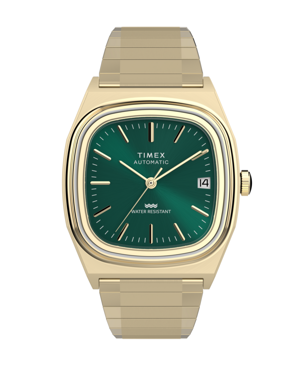 TW2Y67700 Timex® Automatic 1983 E Line 34mm Stainless Steel Expansion Band Watch Primary Image